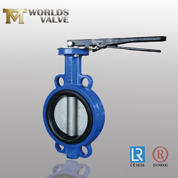 EPDM Rubber Bonded Acs Approval Wafer Butterfly Valve