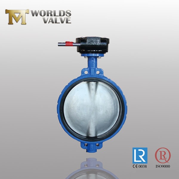 Undercut Disc Rubber Seated CF8 Wafer Butterfly Valve