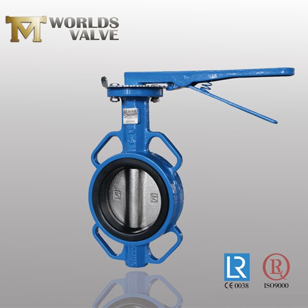 As Standard Ductile Iron Handle Wafer Butterfly Valve