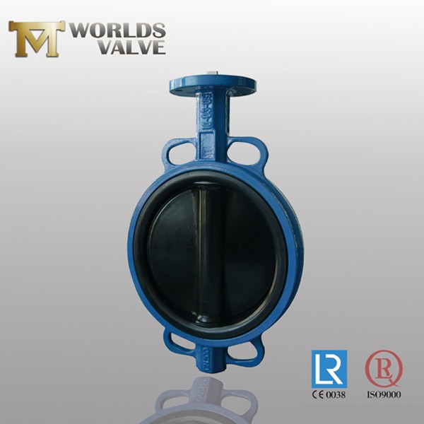 Hard Rubber Lined Disc Two Shaft Wafer Butterfly Valve