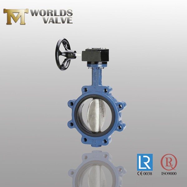 Rubber Seated Ductile Iron Gear Lug Butterfly Valve