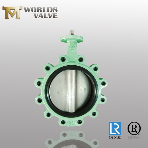 Cf8 Cf8m Disc Lug Butterfly Valve Pinless Rubber Seat