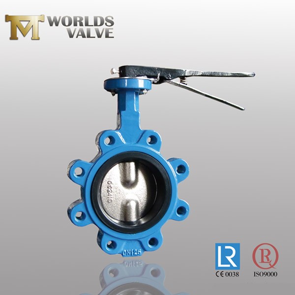 As Standard Ductile Iron Handle Lug Butterfly Valve