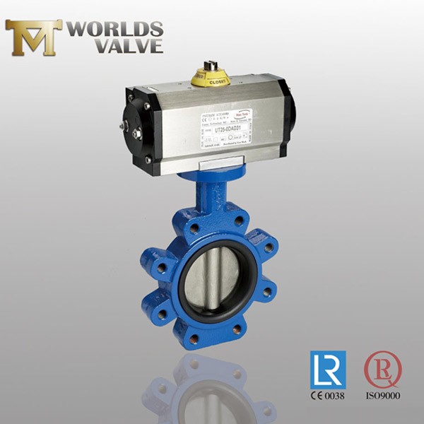 Pinless DDS Manual Fkm Rubber Lug Butterfly Valve