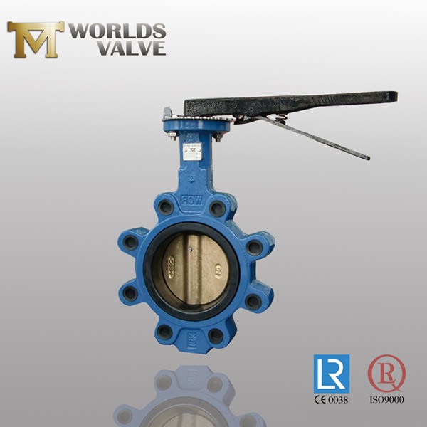 JIS EPDM Seated Bronze Pinless Lug Butterfly Valve