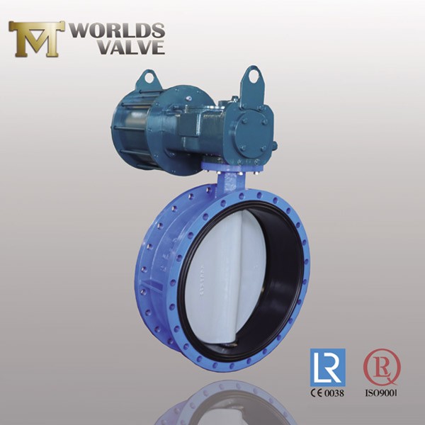 Acs Approval Nylon Coated Plate Flanged Butterfly Valve