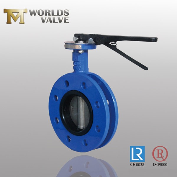 Pinless DDS Manual Fkm Rubber Usection Butterfly Valve